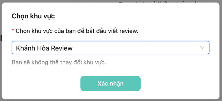 Chọn khu vực Khánh Hòa