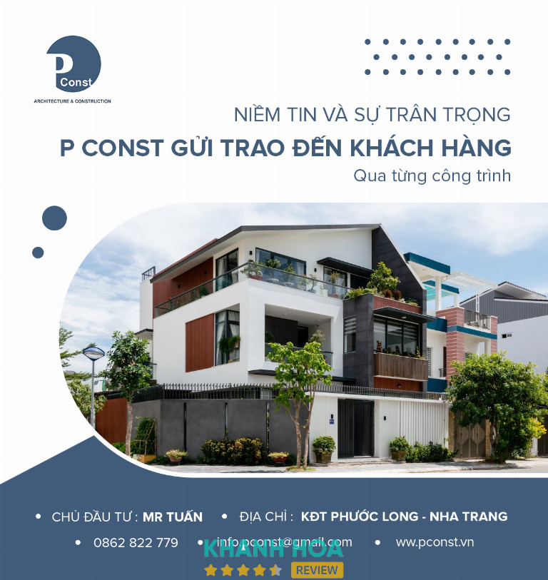 Công ty Thiết kế Kiến Trúc Xây Dựng P CONST - P. Nam Nha Trang