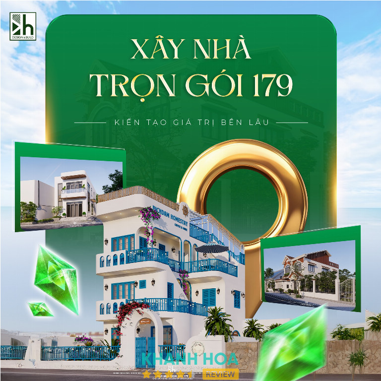 Xây Nhà Trọn Gói 179 - Ô 15 Khu TĐC Đất Lành