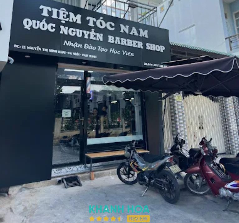 Tiệm cắt tóc nam đẹp giá rẻ ở Khánh Hòa Quốc Nguyễn Barber Shop