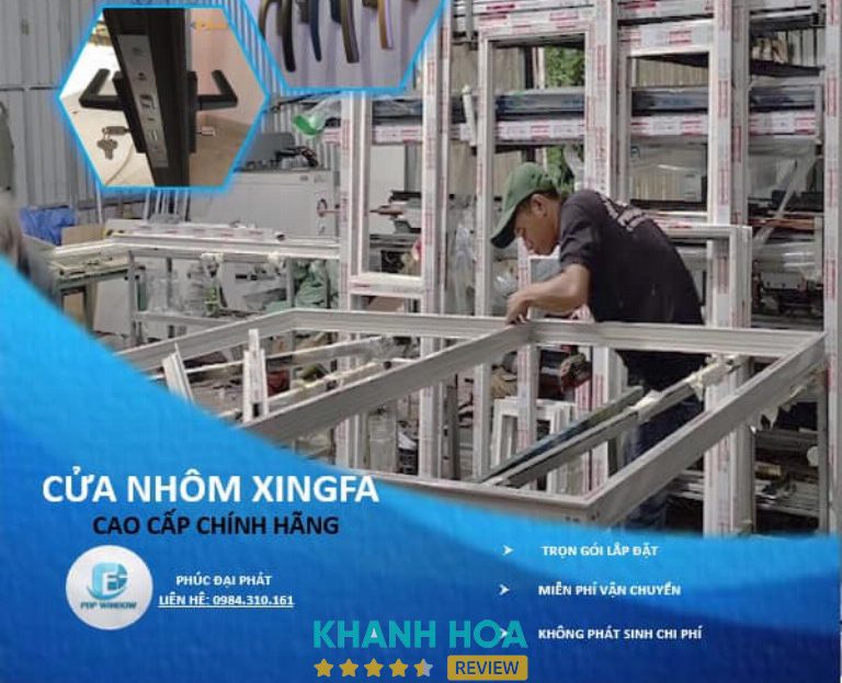 Công Ty Cơ Khí Xây Dựng Phúc Đại Phát cung cấp cửa nhôm Xingfa ở Khánh Hòa