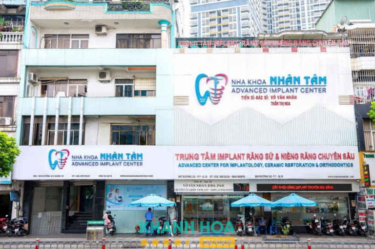 Cơ sở Nha khoa Nhân Tâm tại 803-809 Đường 3/2, Phường Diên Hồng