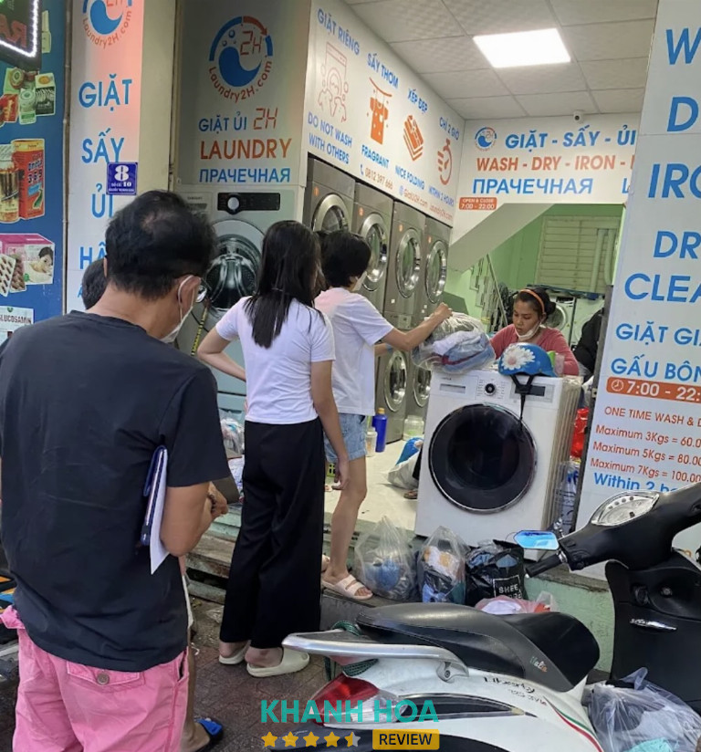 Tiệm giặt ủi 2h tại Nha Trang